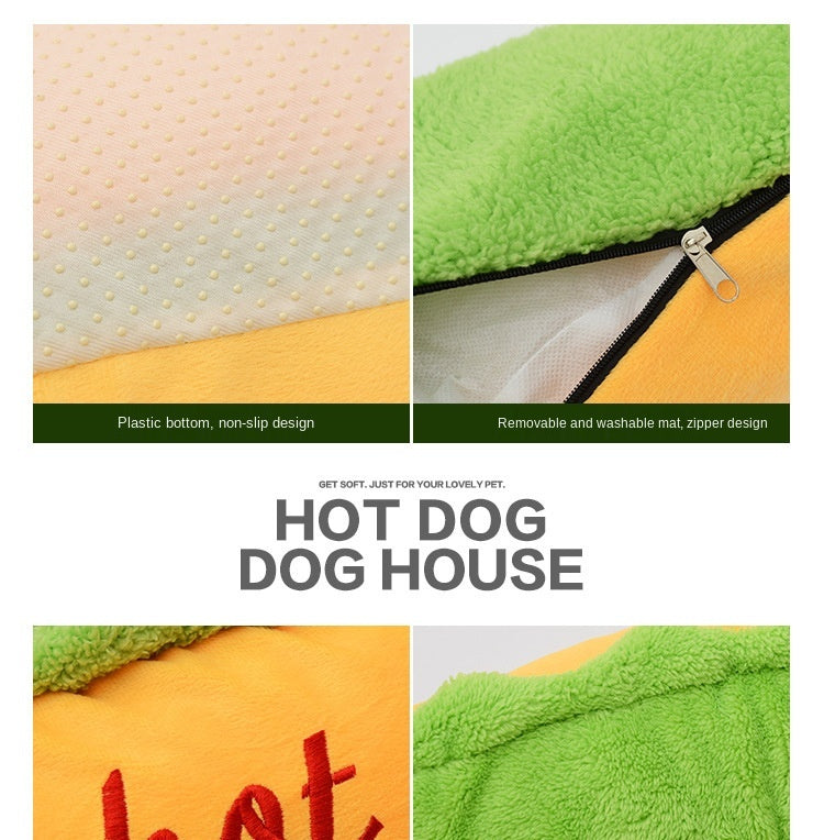 🌭 Hot Dog Shaped Pet Bed