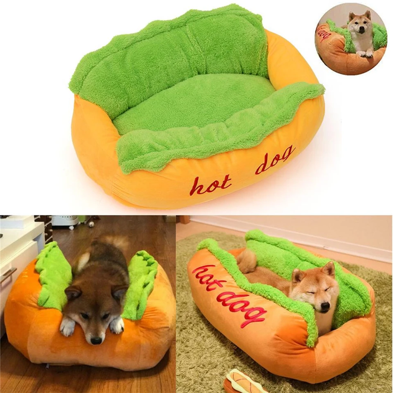 🌭 Hot Dog Shaped Pet Bed