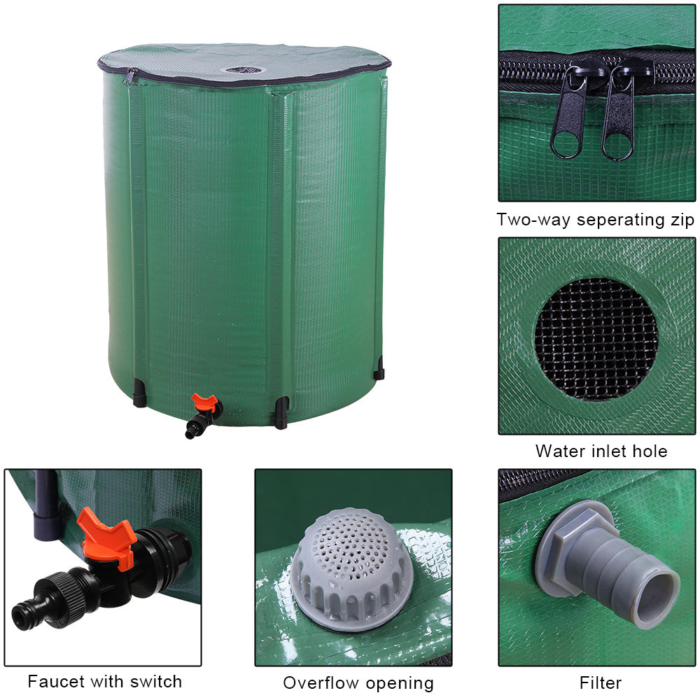 💧 Collapsible Rain Barrel – 50 / 132 / 200 Gallon